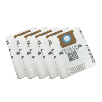 10 сменяеми пакети вакуумни филтърни ръкави тип H, съвместими с магазинным вакуум 5-8 литра, заместват част от 90671, 9067100