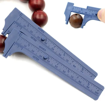 100 мм Мини Пластмасови Плъзгащи Штангенциркуль С Нониусом Инструмент за Измерване Линия Микрометър Точното Измерване За 