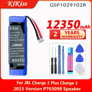 12350 ма GSP1029102R Батерия за JBL Charge 2 Plus/Charge 2 +/Charge 3 2015 Версия P763098 Сменяеми батерии за динамиката на