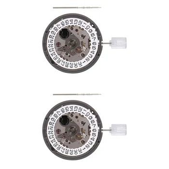 2 елемента Механичен механизъм NH35/NH35A с Бял Прозорец Датата на Луксозни Автоматични Часовници Movt Replace Kit Висока Точност, Бял