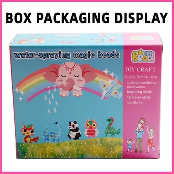24 цвят 3000 пиксела магически водна мъгла мъниста детски сам разтворими във вода боб креативни играчки лепкава мъниста преносима опаковка