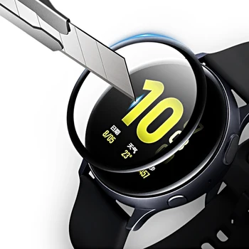 3D Защитно Фолио За Екрана Мека За Samsung Galaxy Watch Active 2 40 мм 44 мм с Пълно Покриване на Извит Край Защитен Устойчив На Надраскване