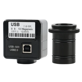 5.0 MP USB Cmos Камера Електронен Цифров Микроскоп с Окуляр Безплатен Драйвер/Софтуер За Измерване на Резолюция За WIN10/7/8