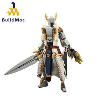 Buildmoc Титан Войн Божествена Кожа Фигурка градивните елементи на Templar MOC Тухли 434 Бр. Играчки за Деца, Детски Тухли Подаръци