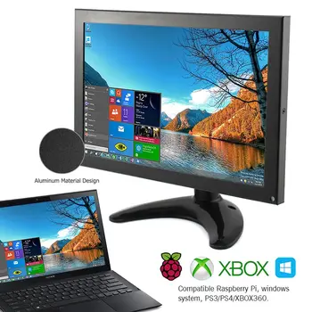 Elecrow Raspberry Pi Сензорен Екран 10,1-Инчов Дисплей IPS LCD-дисплей, 1280x800 FULL HD Монитор TFT VGA LCD ДИСПЛЕЙ с Вграден Високоговорител Екран на Лаптоп