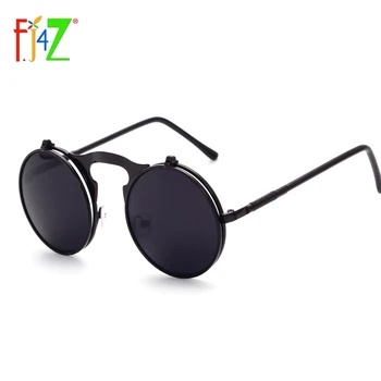 F. J4Z модни стръмни дизайнерски кръгли слънчеви Очила с мек покрив на метална рамка със защита UV400 за мъже и жени oculos слънчеви очила на едро