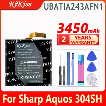 KiKiss 3450 mah Батерия Ubatia243afn1 UBATIA243AFN1 ЗА Sharp Aquos 304SH Батерия за Мобилен Мобилен телефон