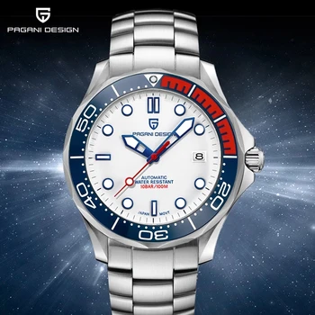 PAGANI ДИЗАЙН от висок клас на Марката 2021 Мъжки Автоматичен Часовник Мода 007 Мъжки Механични Часовници Извити Сапфировые Огледално Водоустойчив часовник NH35