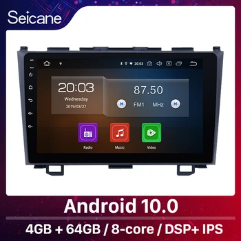 Seicane Android 10 9 инча IPS Оперативна памет 4 GB Автомобила Радио, GPS Мултимедиен Плеър за 2006-2010 2011 Honda CRV с Carplay Огледало Линк RDS