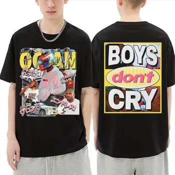 Singer Boys Don ' t Cry Двустранен Тениска с графичен Модел За Мъже И Жени, Модни тениски в стил харадзюку, Трендови мъжки Ежедневни Улични