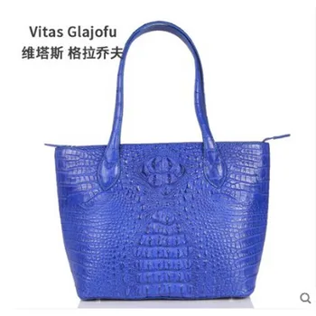 weitasi нова дамска чанта от крокодилска кожа, Торбички за пазаруване с голям капацитет, Дамска чанта, дамски чанти