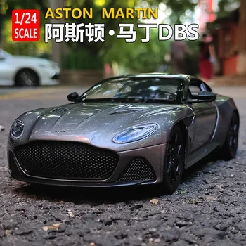 WELLY 1:24 Aston Martin DBS Superleggera Сплав модел автомобил занаяти Украса Колекция от играчки инструмент подарък Леене под налягане Модел Подарък B156