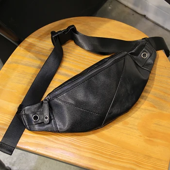 Xiao.p-Модерни Висококачествени Мъжки Поясная чанта От Изкуствена кожа, Висококачествени Водоустойчиви Скута Чанти, Мъжки чанти През рамо, Нагрудная чанта