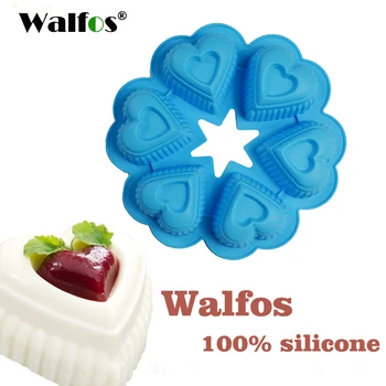 Вальфос 25*25*4.5 cm DlY форма на сърце Силиконова Форма За Торта Инструменти За Печене Форма За Печене Чайник Мухъл