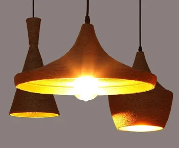 въже стари висящи лампи таванско помещение avize nordic hanglamp ресторант кухня окачен лампа домашно промишленото осветление