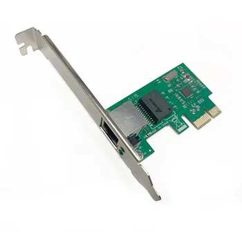 Единичен порт PCIe порт RJ-45 Гигабитная Мрежова карта Ethernet 1000 PCI Express Мрежовата карта RTL8168E Chipset Lan Pci-e