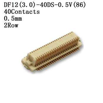 Жак HIROSE-Conector DF12-3.0-40DS-0,5 В, Колектор, 0,5 mm, 2 броя, 50 контакти, Позлатени пинов конектор, 20 капачки/лот