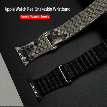 За Apple Series 4 Каишки за Ръчни часовници са най-Новият Каишка от естествена змийска кожа с линия за часа Ултра-Каишка на Китката, За Apple Watch Серия 1