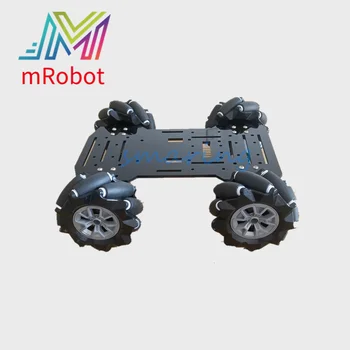 Комплект гуми Mecanum Универсален Куплунг Вала на Колелата 80 мм за превозно средство-Робот с двигател с Висок Въртящ Момент за Arduino