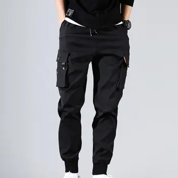 Модерен Мъжки Панталони, Обикновена Тънка Мъжки Панталони-карго за Ежедневието, Дропшиппинг, градинска дрехи, спортни