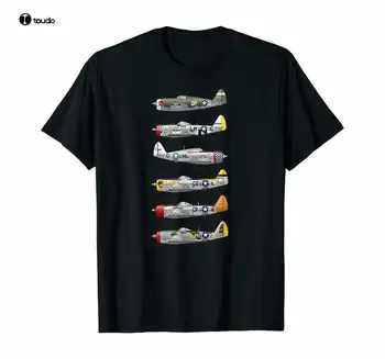 Мъжки T-Shirt P-47 Thunderbolt Е Забавна Памучен Тениска, Ретро Подарък За Мъже И Жени