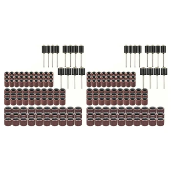 Набор от барабанни машини, състоящ се от 180 броя на смилане лента втулок, 24 бр барабанни оправок за въртящ се инструмент Drll (204 бр.)