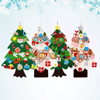 Направи си САМ Фетровая Коледна Елха Весела Коледна Украса За Дома 2022 Коледна Украса, Коледни Подаръци, Дядо Коледа Коледна Елха
