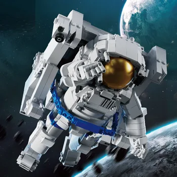 Нов Създател Технологии Астронавт Герой Модел На Авиационните Строителни Блокове Забавни Играчки Детски Подарък За Рожден Ден За Деца