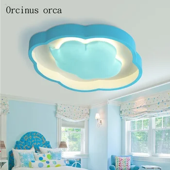 Нова карикатура творчески облак тавана лампа, детска спалня лампа модерен прост led защитен очите тавана лампа безплатна доставка