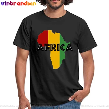 Ново записване, Карта на Африка, творчески тениски Wakanda, Мъжки маркови удобни блузи в стил реге, лятна готина тениска Rasta, флаг на страната