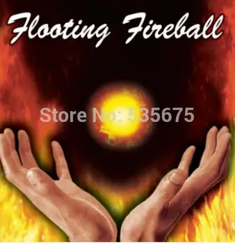 Плаващ Огнено кълбо (Трик + DVD) на Сцената Фокуси отблизо Магията на Плаващ Топка Магически Огън, който се появява Магически Трик Подпори