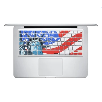 САЩ е на склад, 10дней на пристигане, Статуята на Свободата Силиконова Клавиатура Защитно покритие за кожата за САЩ Apple Macbook Pro MAC 13 15, безжичен