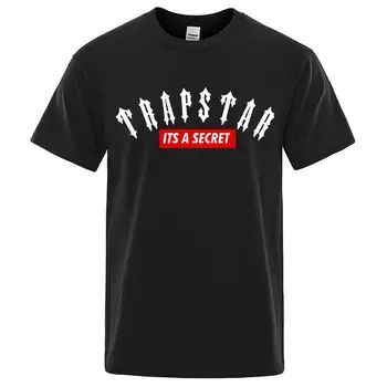 Тениски Trapstar London С Писмото Принтом, през Цялата деколте, Къс Ръкав, Универсална Проста мъжка тениска