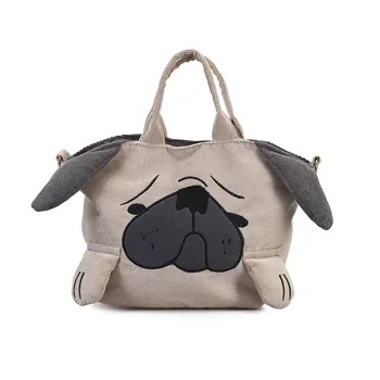 Японската скъпа личност скъпа щастливо куче, малка дамска чанта дамска чанта за през рамото му е забавно за домашни любимци женски месинджър